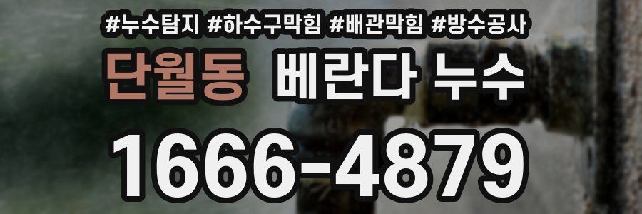 단월동 베란다 누수