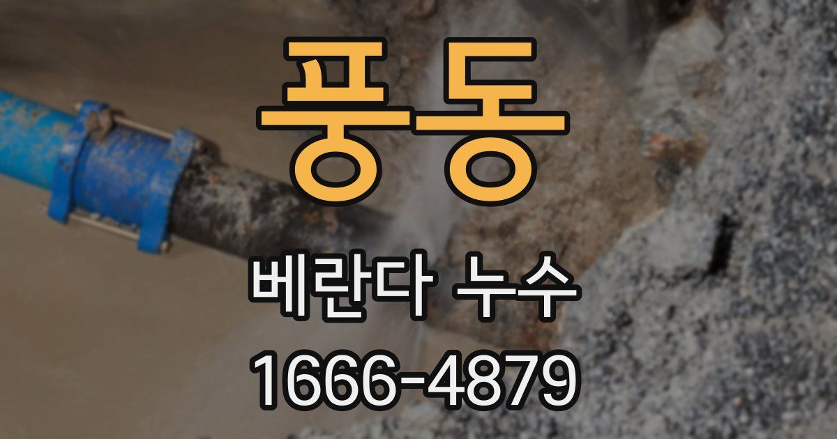 풍동 베란다 누수