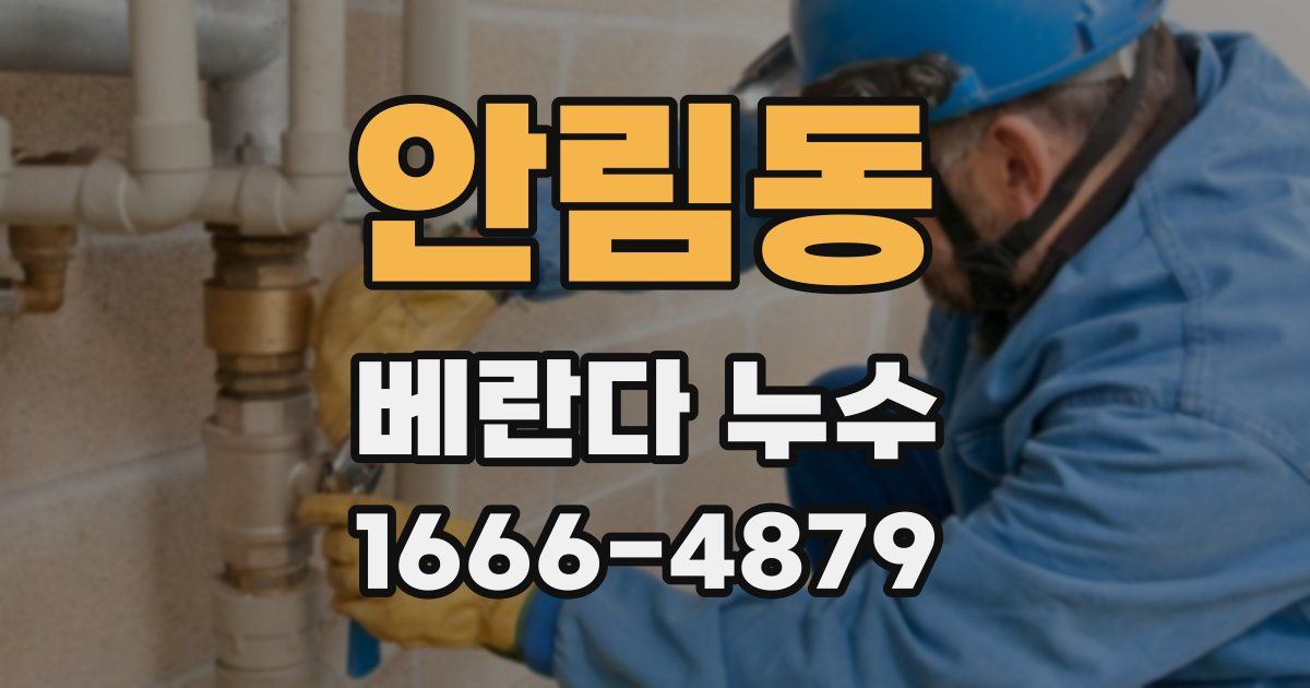 안림동 베란다 누수