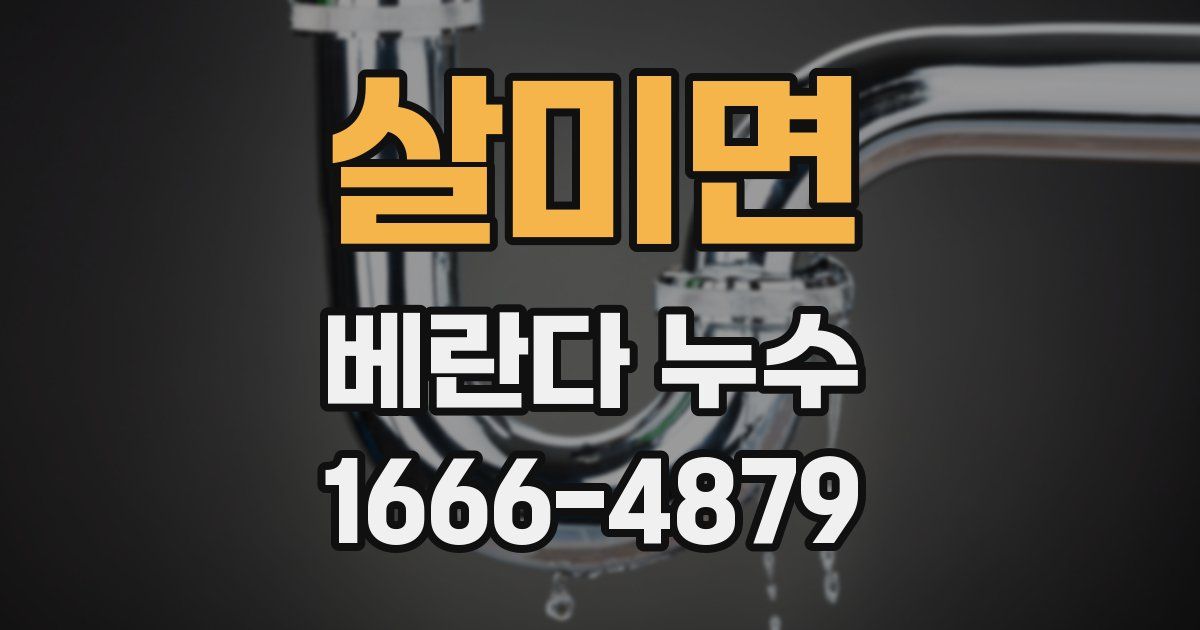 살미면 베란다 누수