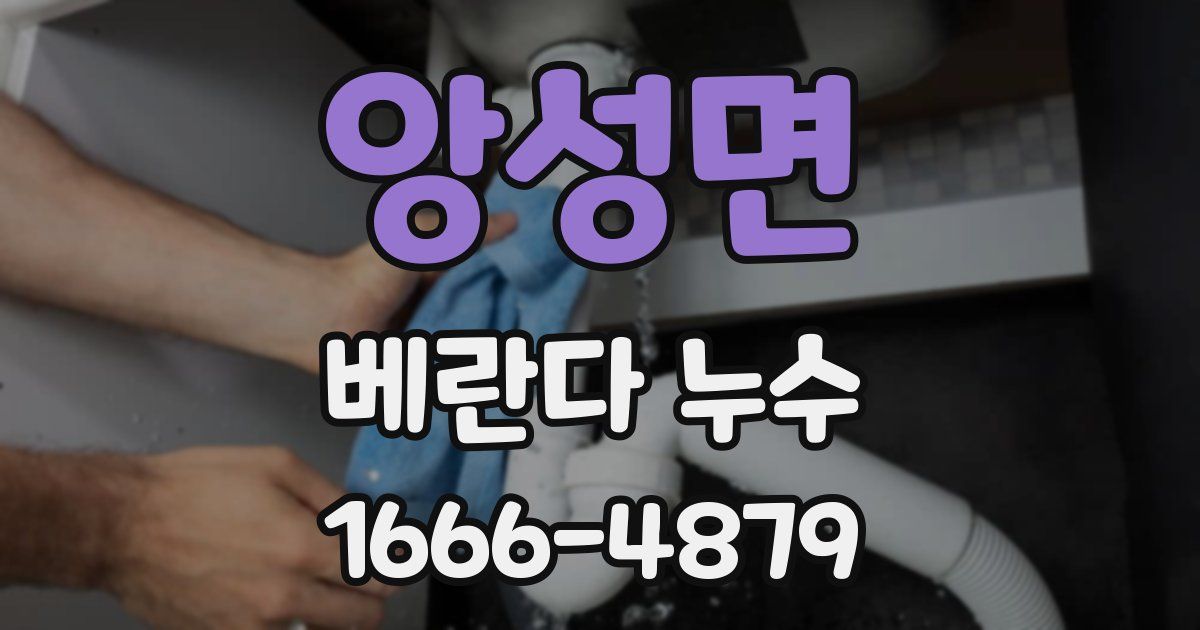 앙성면 베란다 누수