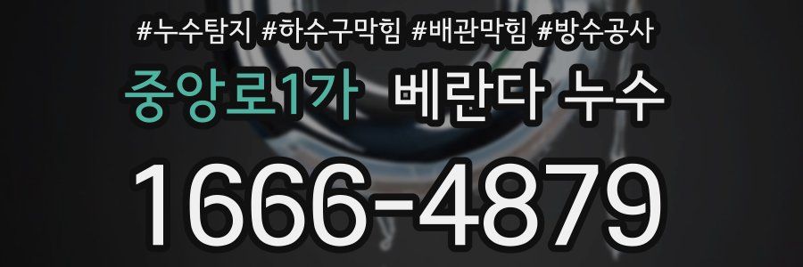 중앙로1가 베란다 누수