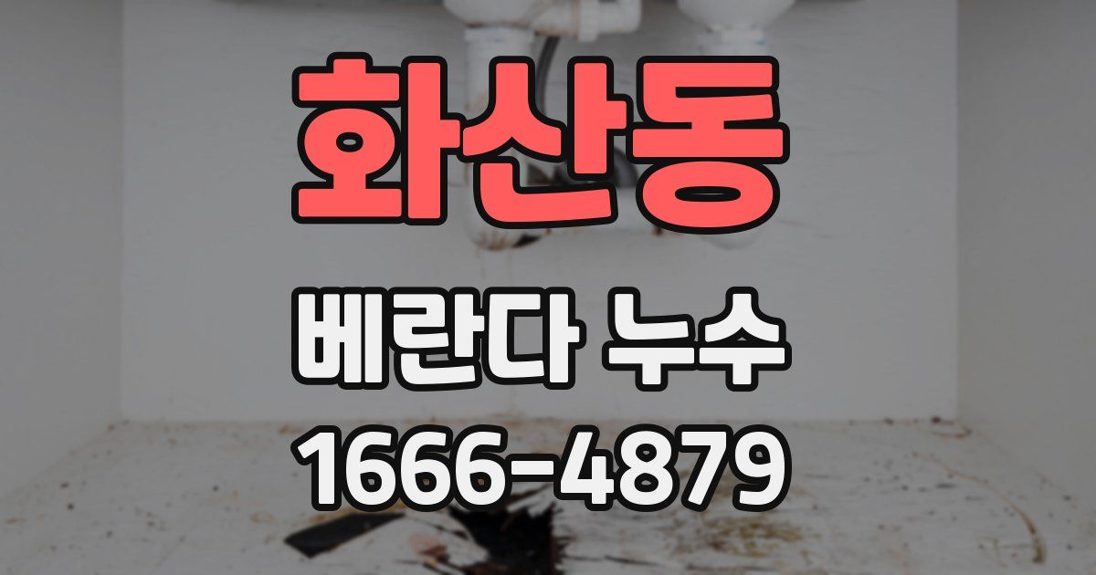 화산동 베란다 누수