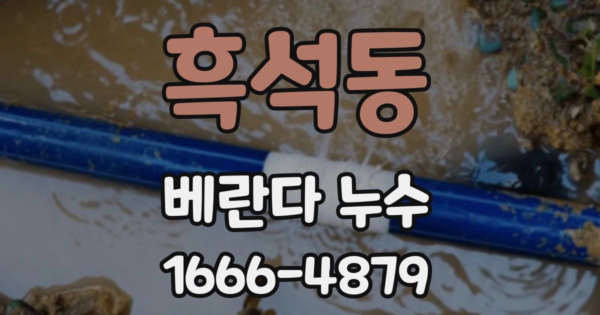 흑석동 베란다 누수