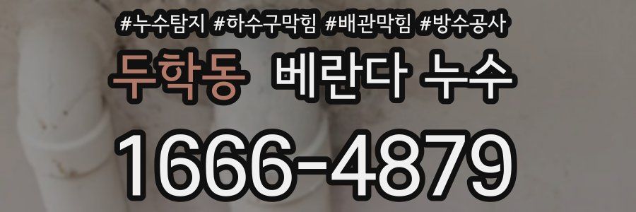 두학동 베란다 누수