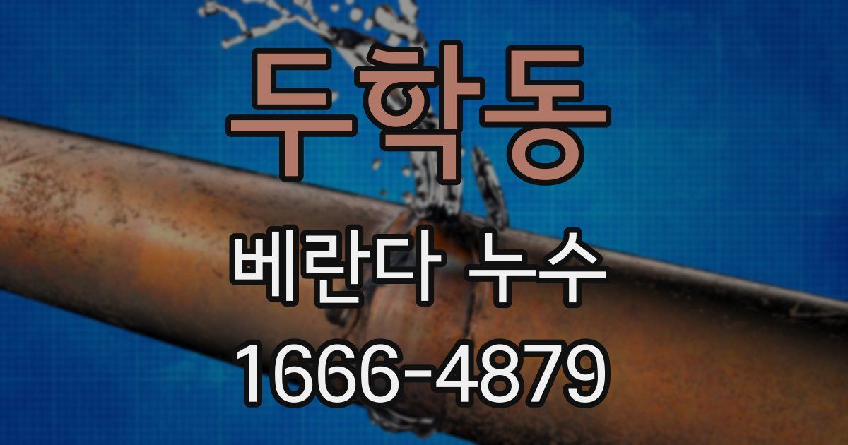 두학동 베란다 누수