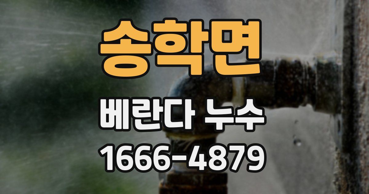 송학면 베란다 누수