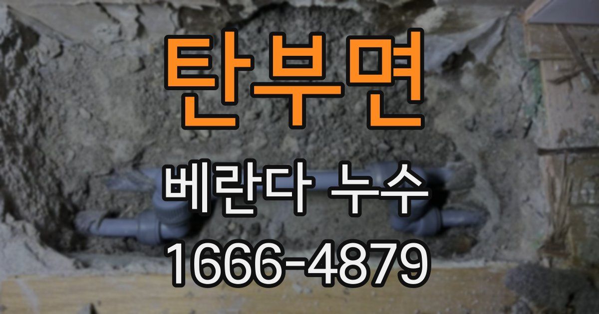 탄부면 베란다 누수
