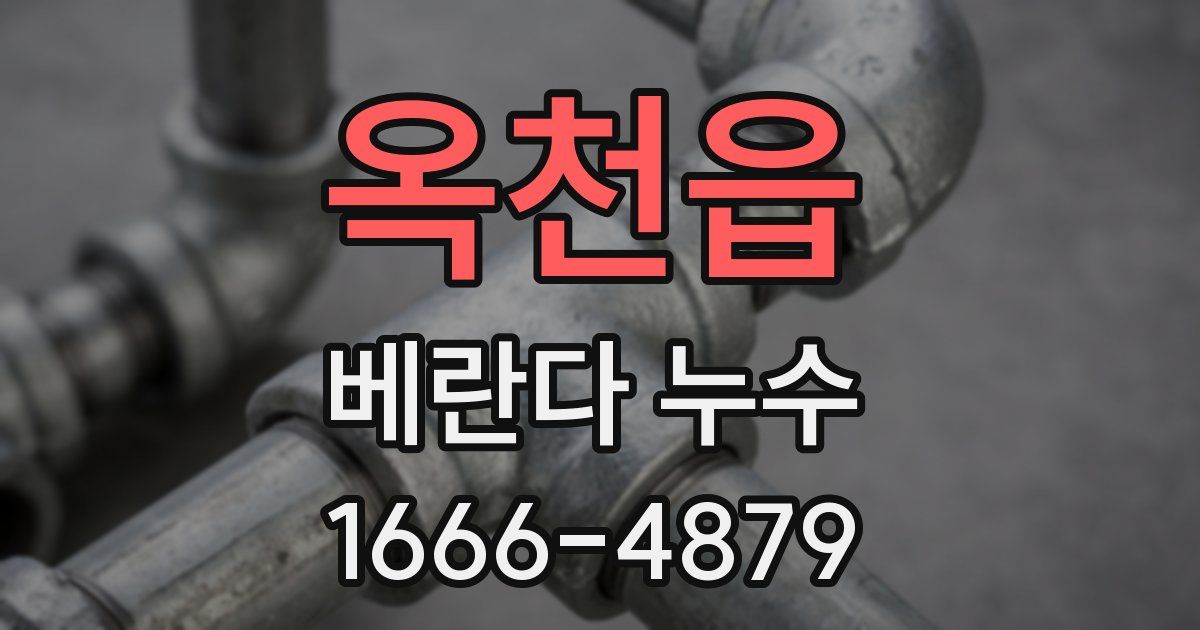 옥천읍 베란다 누수