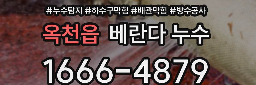 옥천읍 베란다 누수