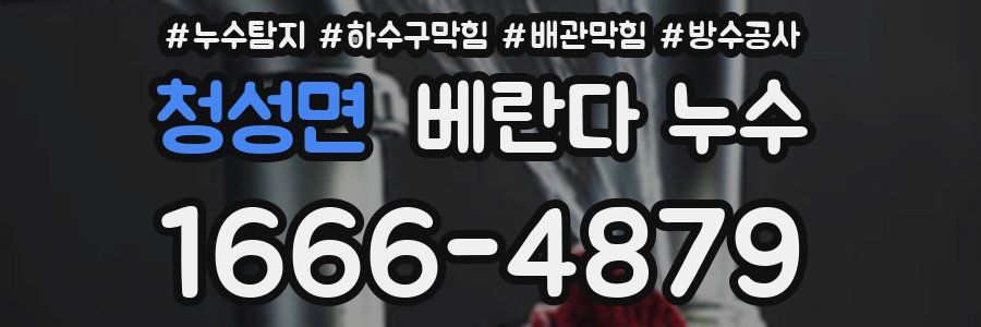 청성면 베란다 누수