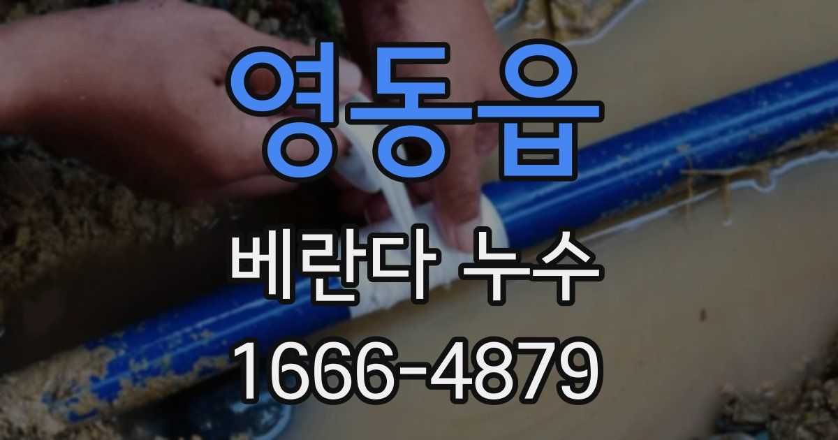 영동읍 베란다 누수