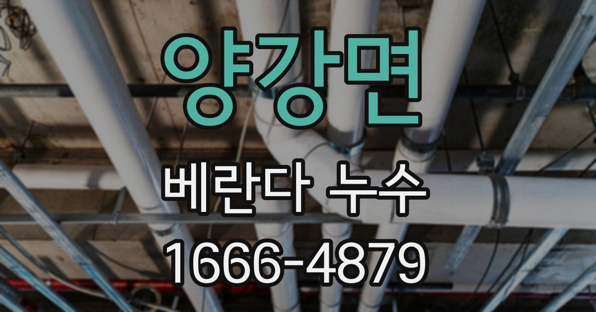 양강면 베란다 누수