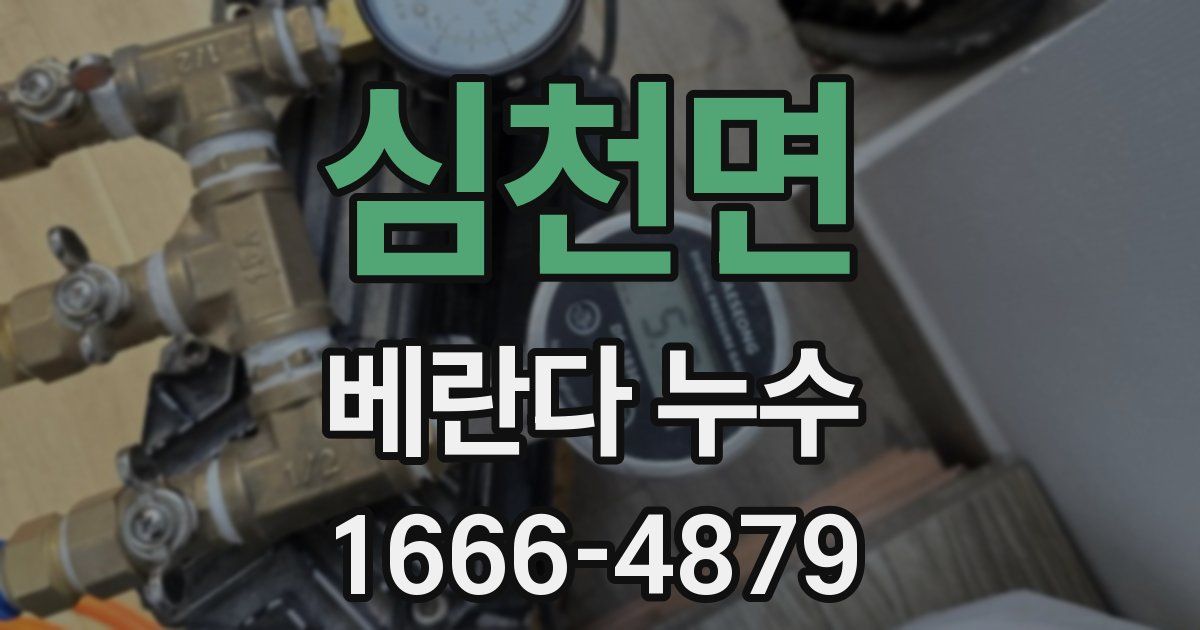 심천면 베란다 누수