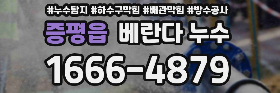 증평읍 베란다 누수