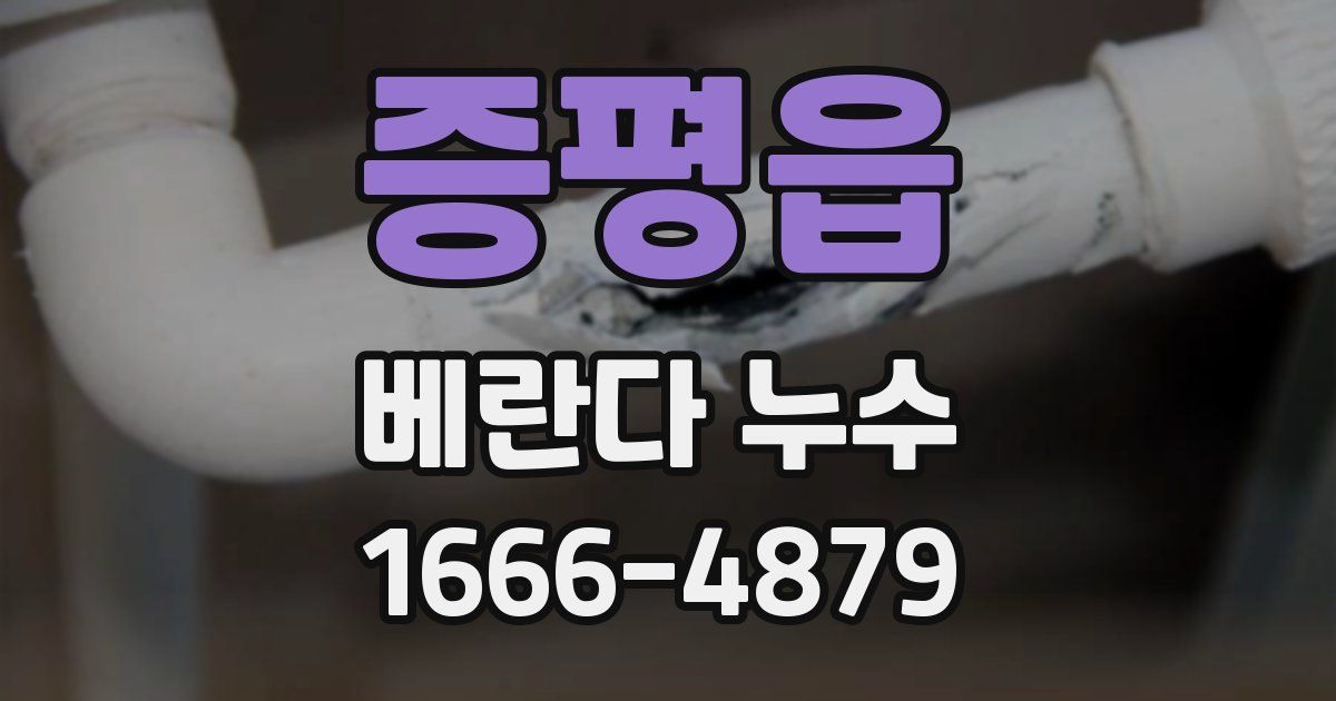 증평읍 베란다 누수