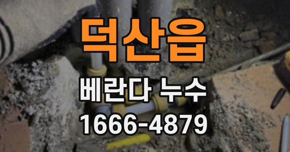 덕산읍 베란다 누수