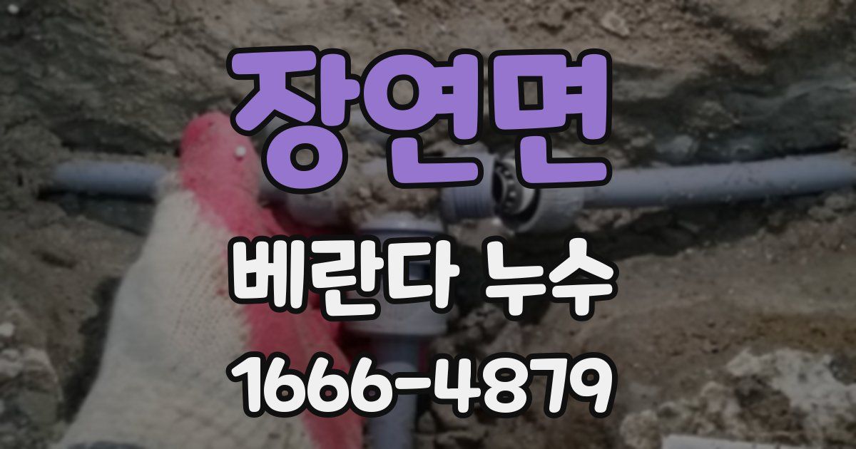 장연면 베란다 누수