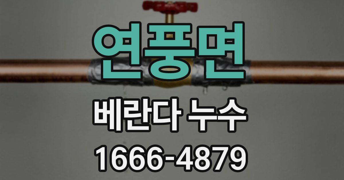 연풍면 베란다 누수