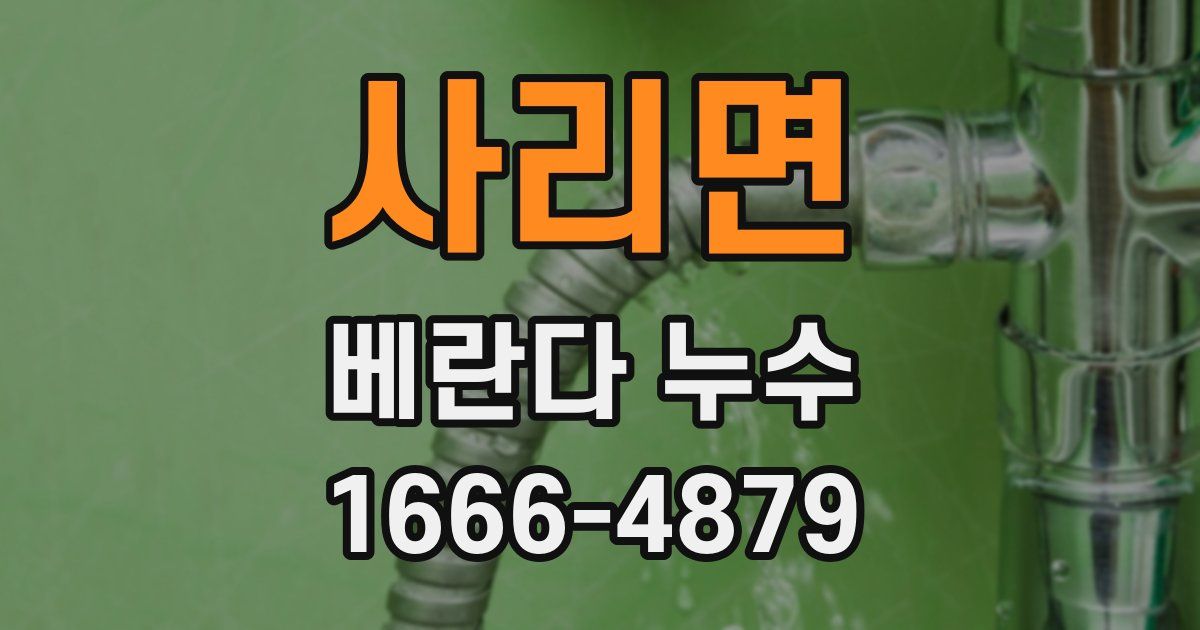 사리면 베란다 누수