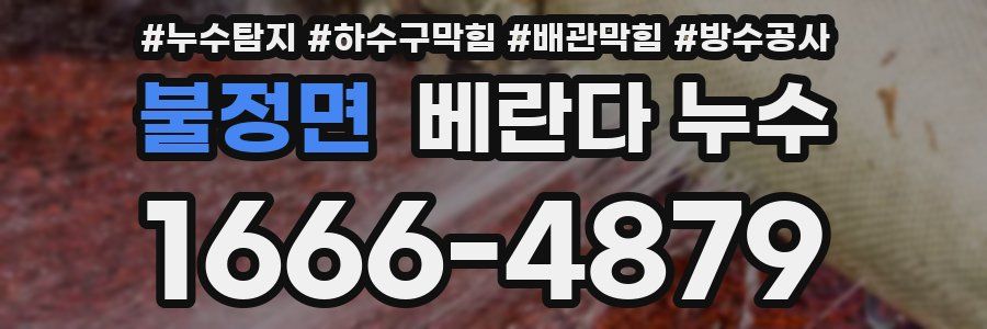 불정면 베란다 누수