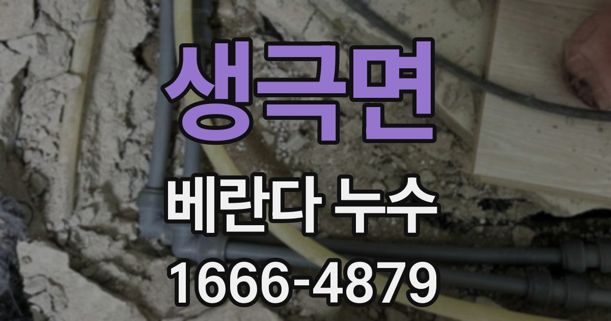 생극면 베란다 누수