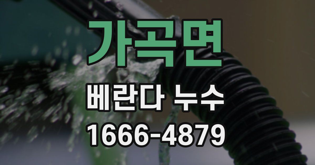 가곡면 베란다 누수