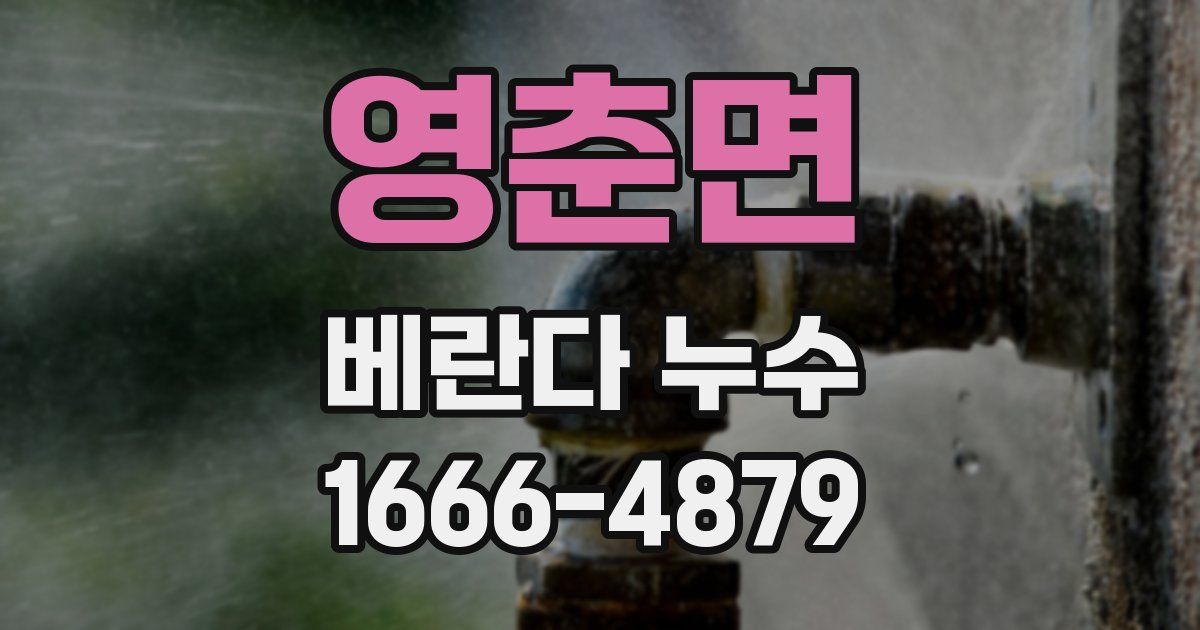 영춘면 베란다 누수