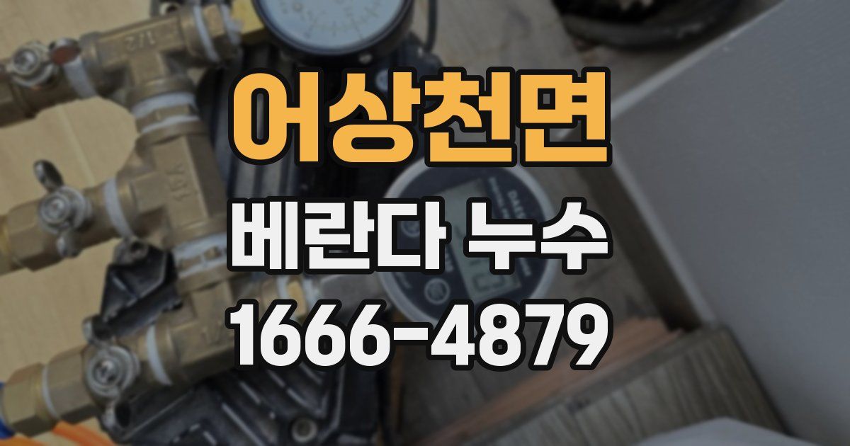 어상천면 베란다 누수