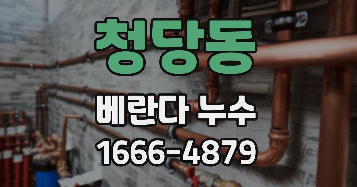 청당동 베란다 누수