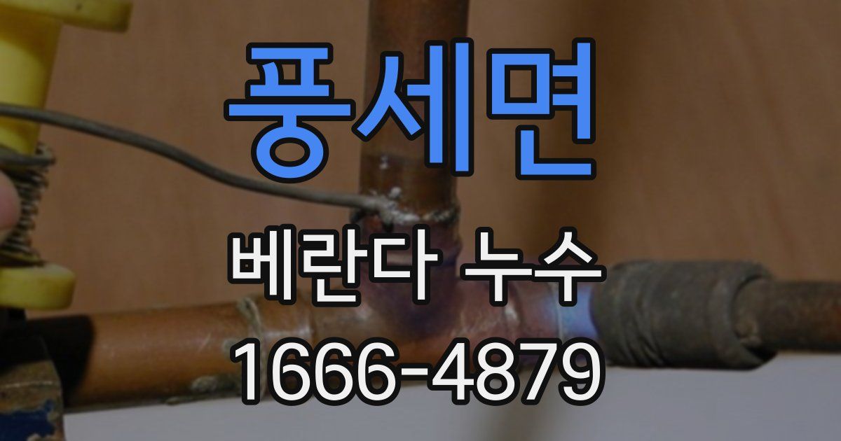 풍세면 베란다 누수