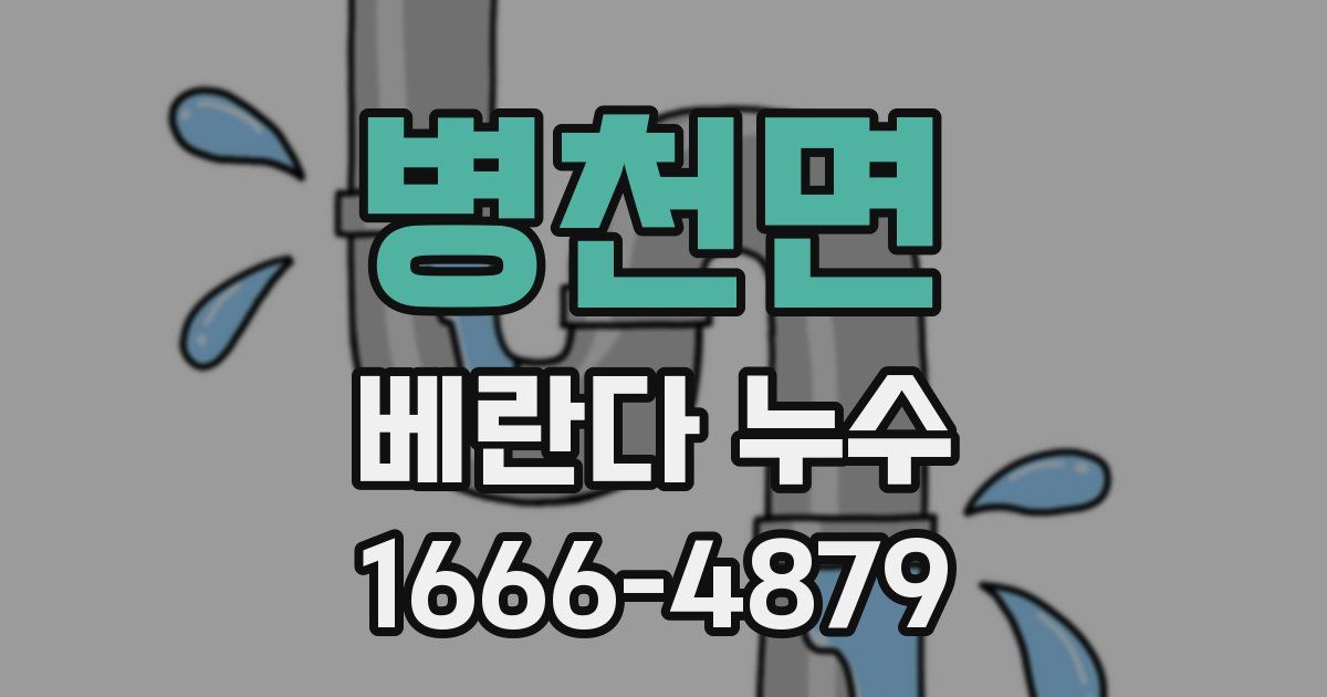 병천면 베란다 누수