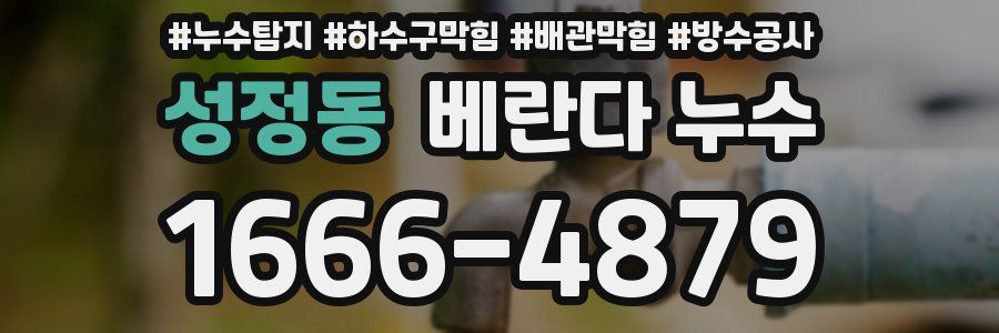 성정동 베란다 누수