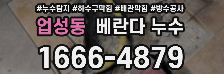 업성동 베란다 누수