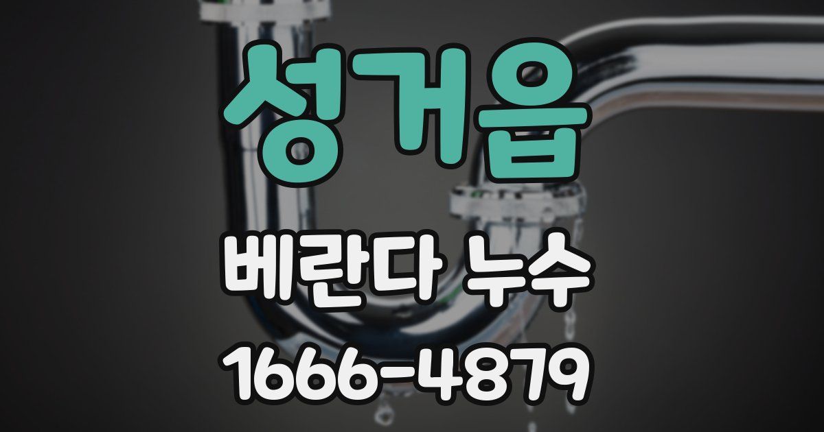 성거읍 베란다 누수