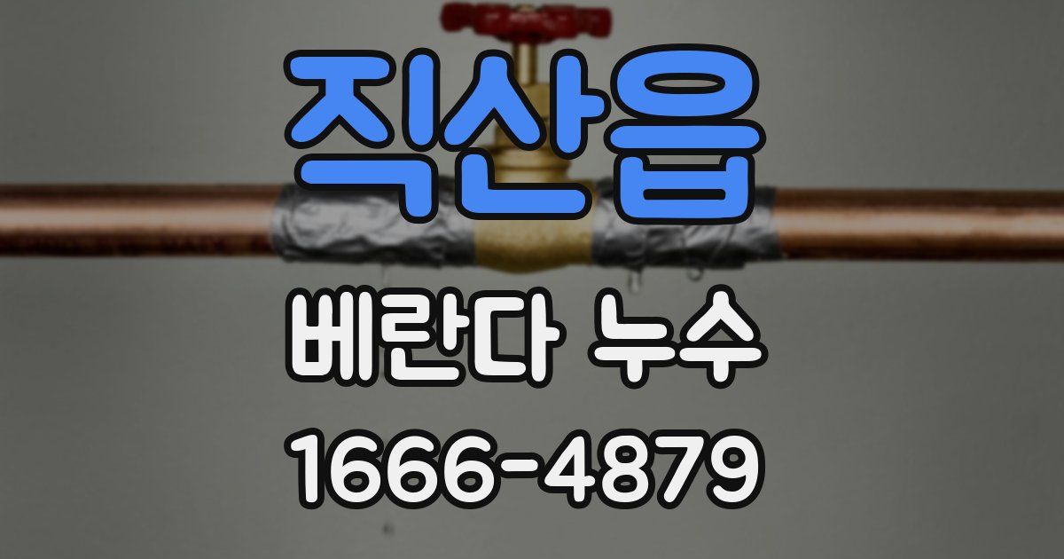 직산읍 베란다 누수