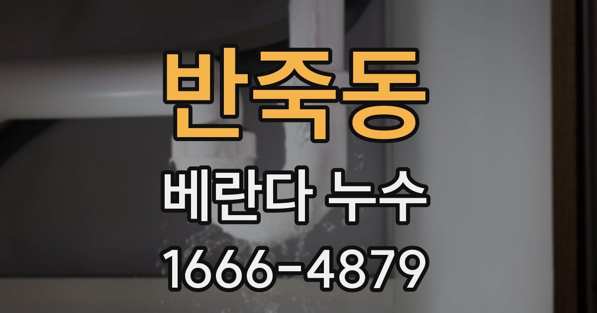 반죽동 베란다 누수