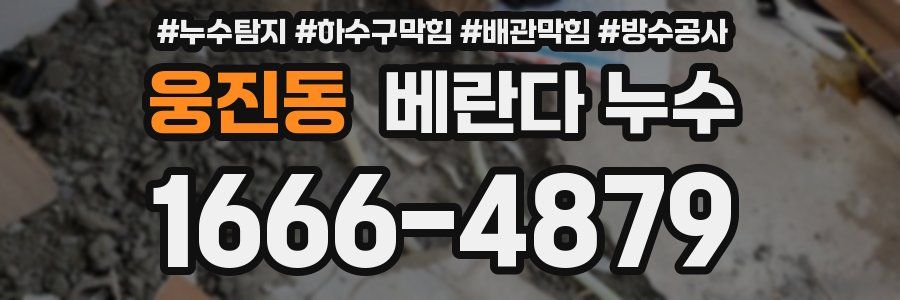 웅진동 베란다 누수