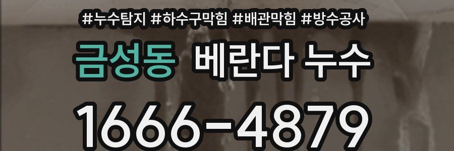 금성동 베란다 누수