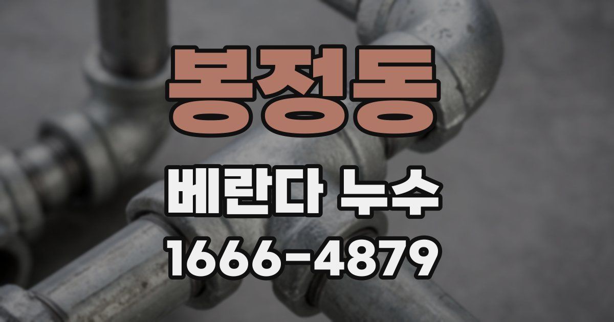 봉정동 베란다 누수