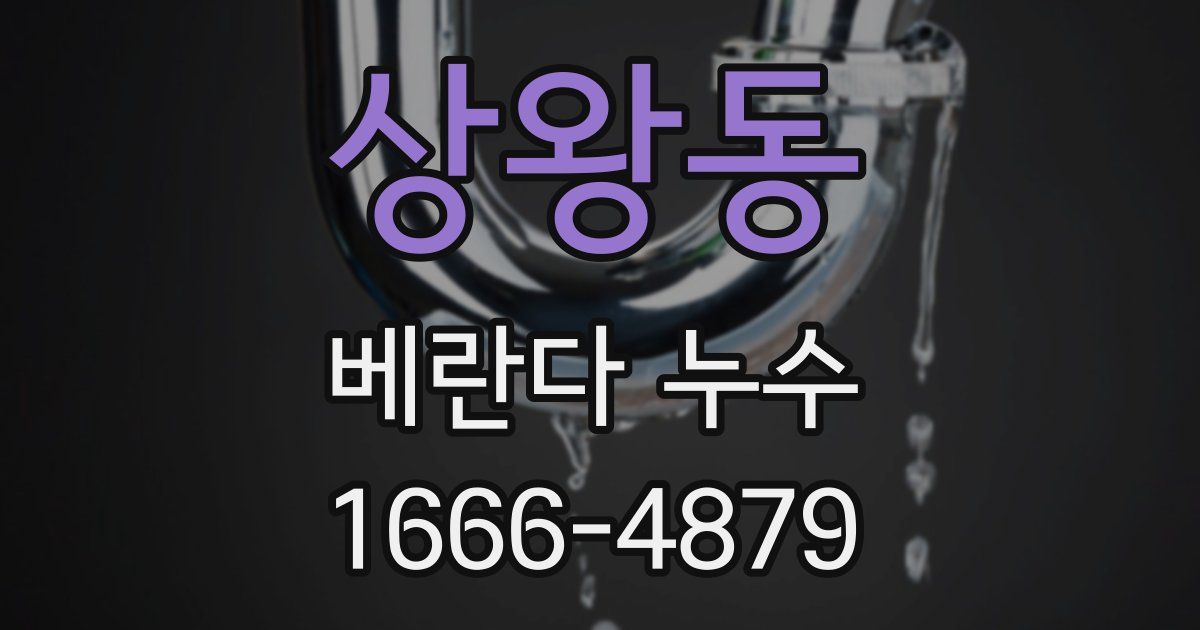상왕동 베란다 누수
