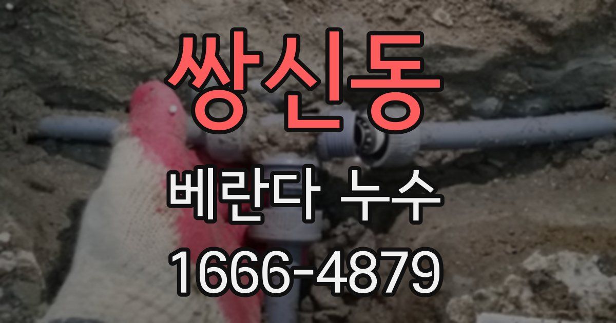 쌍신동 베란다 누수