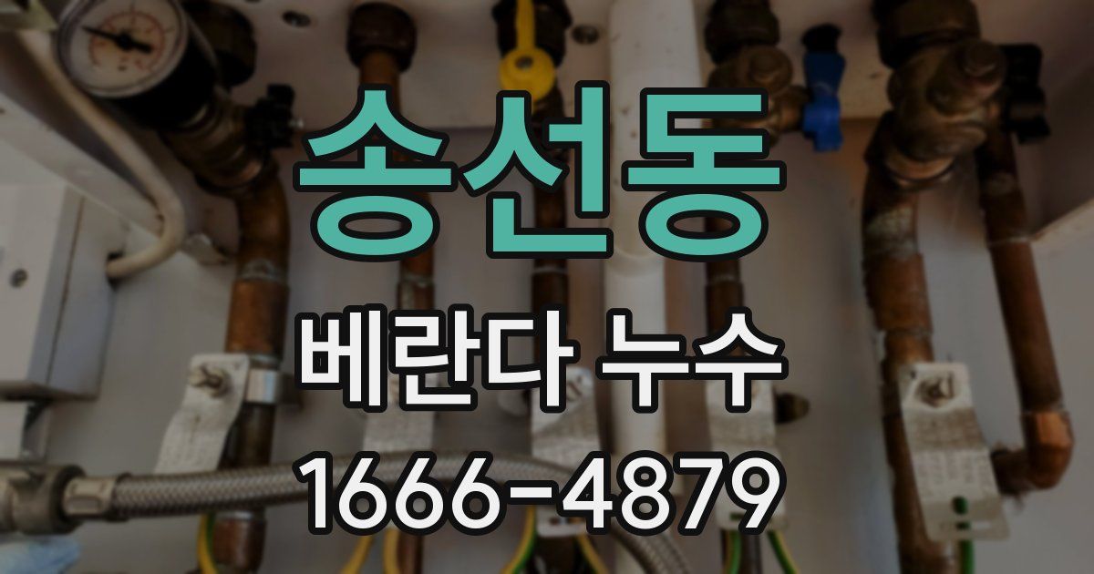 송선동 베란다 누수