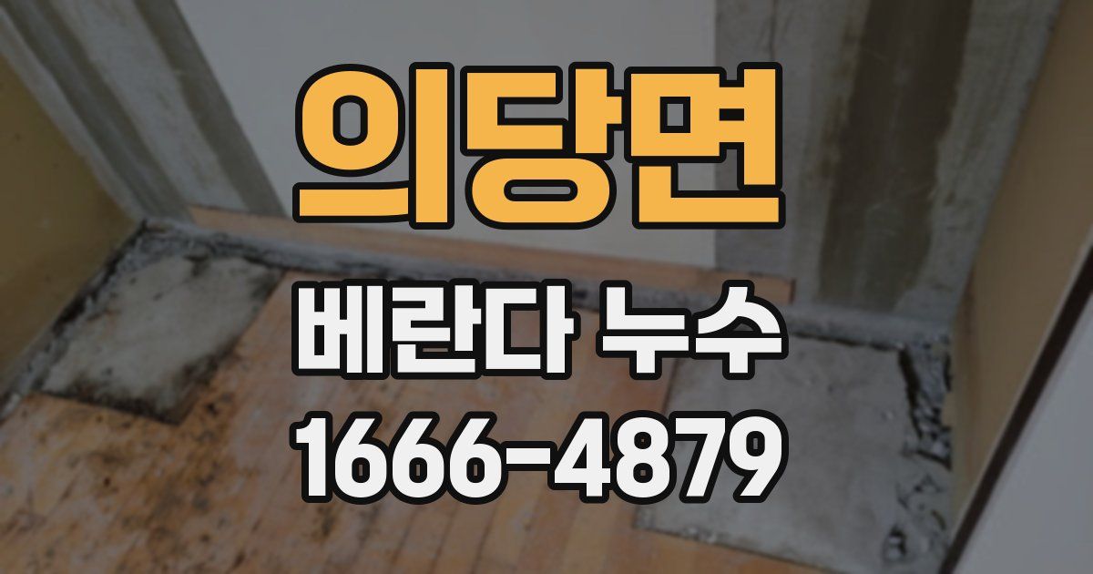의당면 베란다 누수