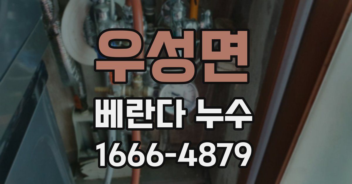 우성면 베란다 누수