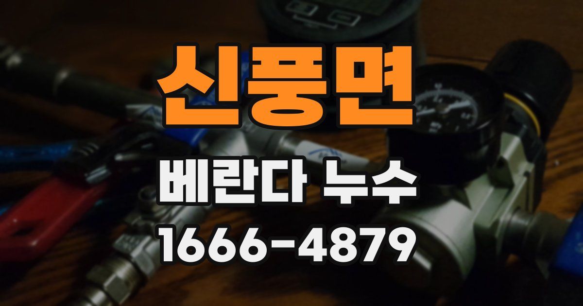 신풍면 베란다 누수