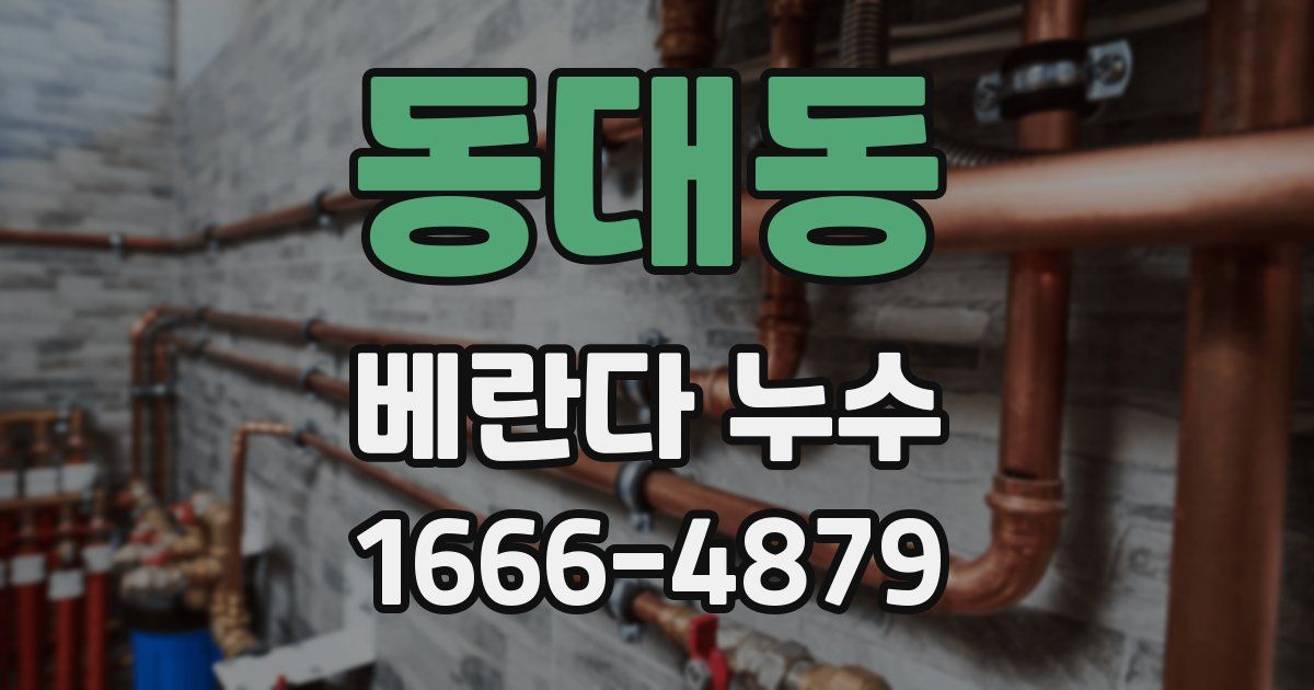 동대동 베란다 누수