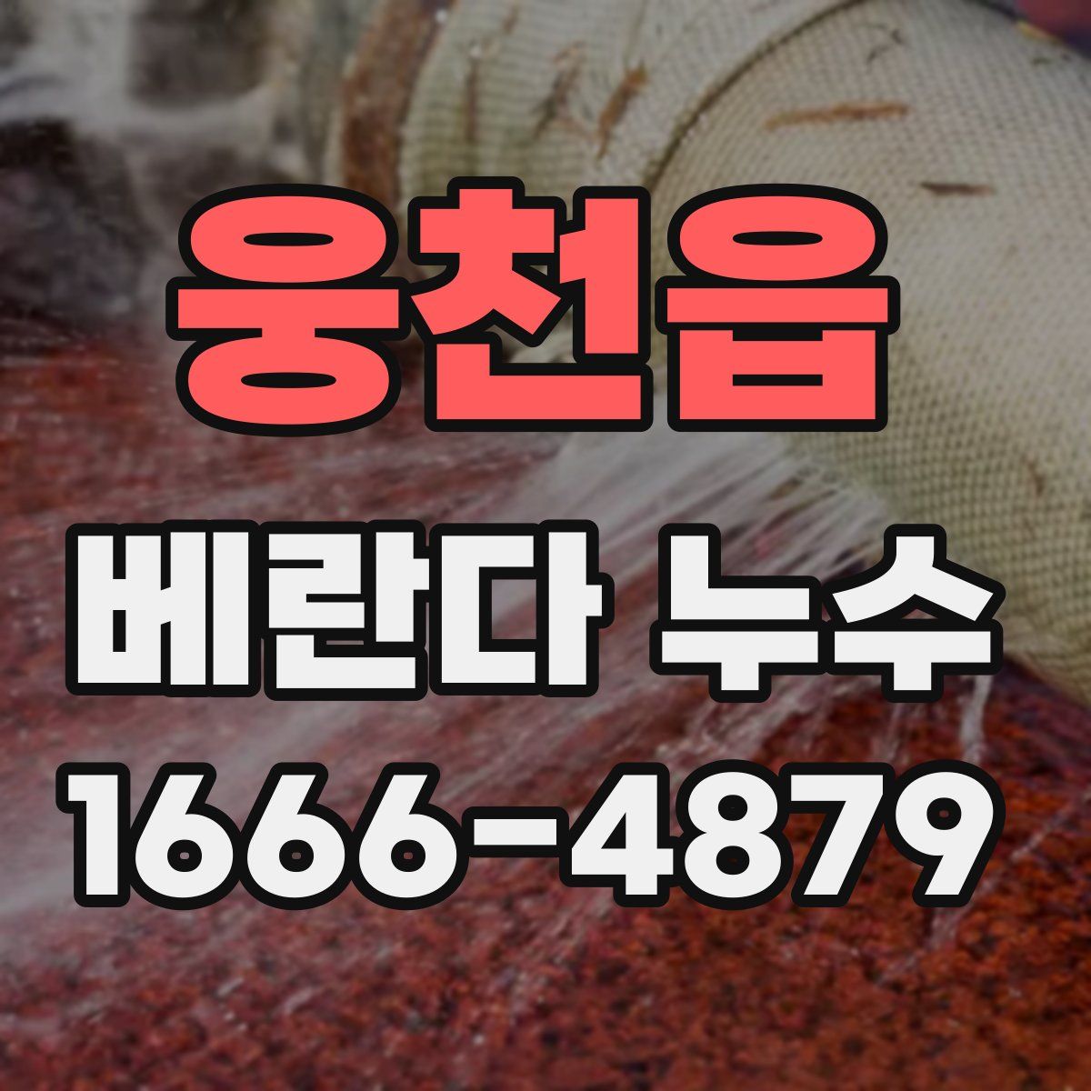 웅천읍 베란다 누수