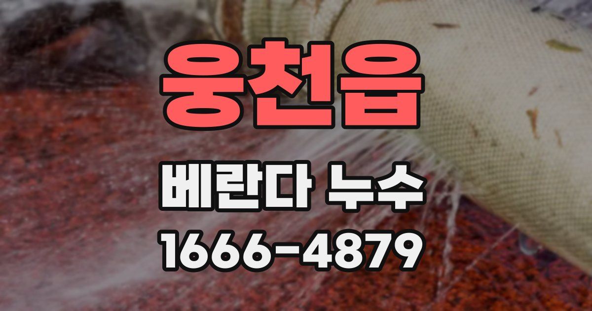 웅천읍 베란다 누수