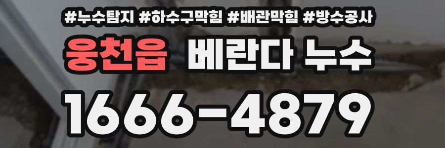 웅천읍 베란다 누수